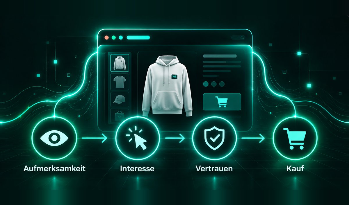 E-Commerce mit Verkaufspsychologie: Aufmerksamkeit, Interesse, Vertrauen, Kauf