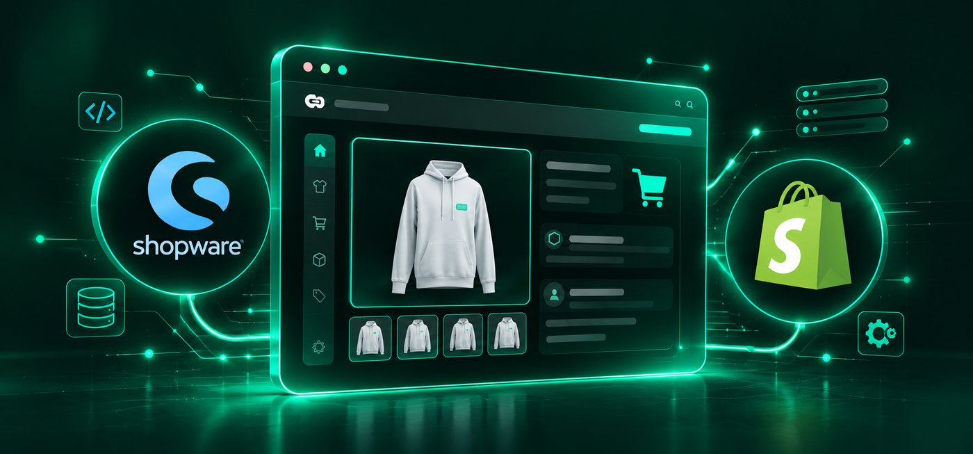 Shopware- und Shopify-Entwicklung: Onlineshop mit Shopware und Shopify