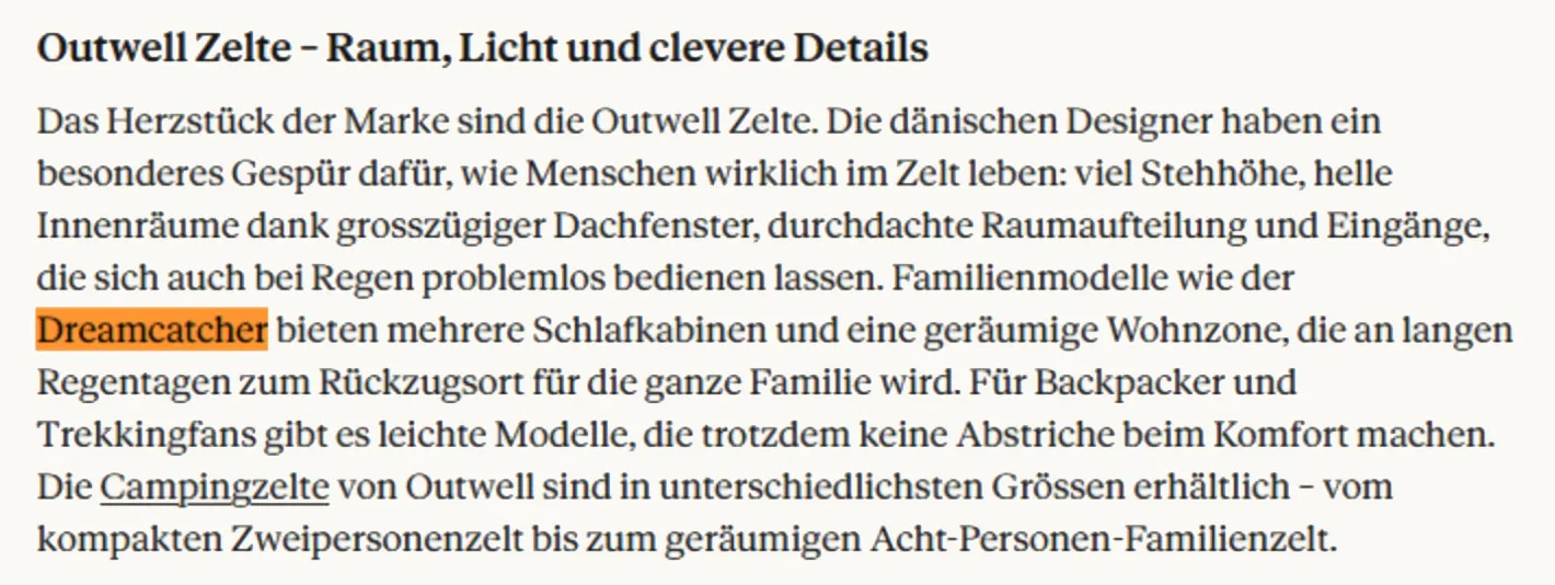 Outwell Debakel im Content