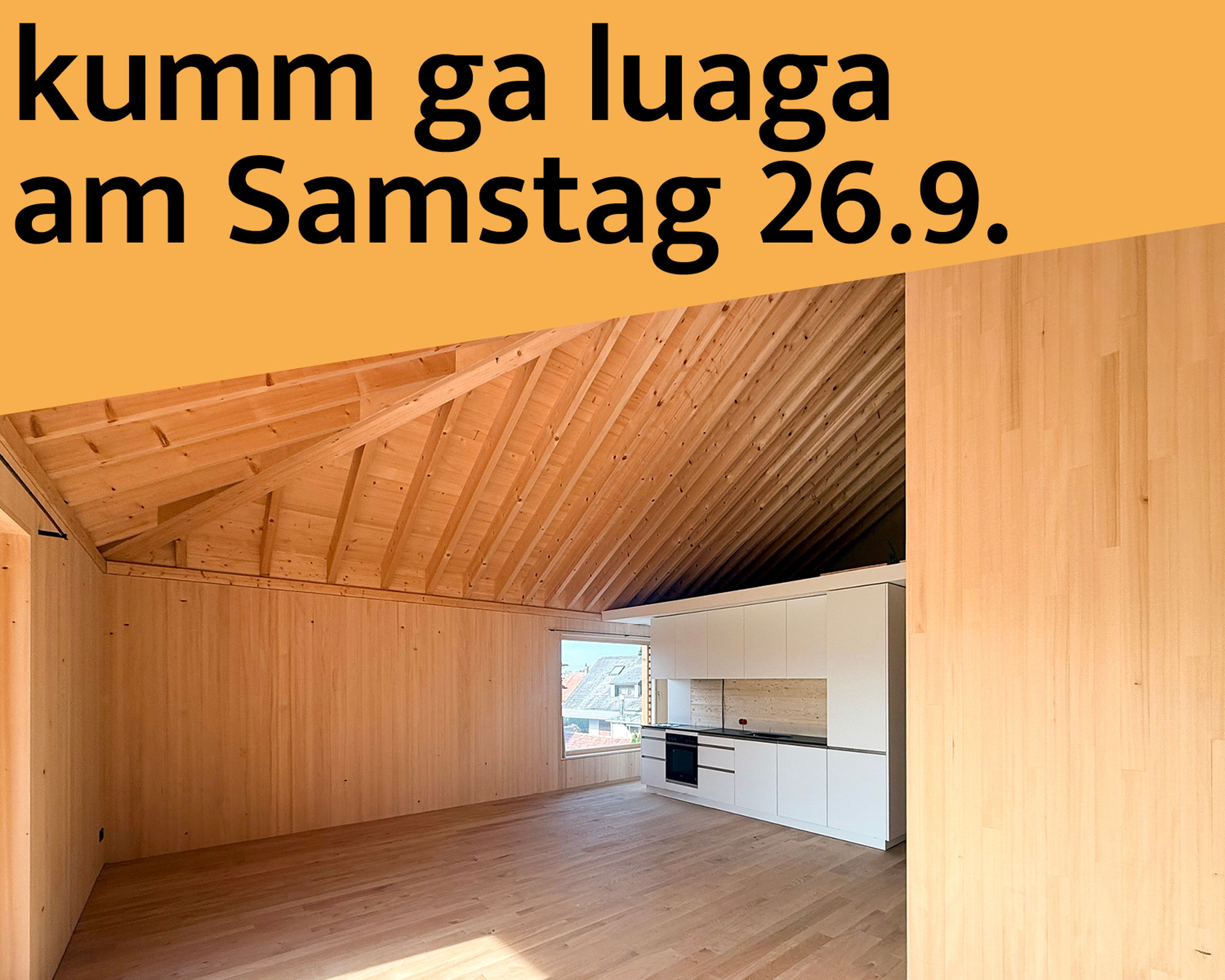 kumm ga luaga Gerhard Berchtold Zimmerei Schwarzenberg Kleinwohnanlage in Lustenau