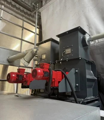 Wide particle size range