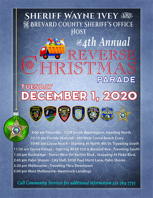 4th Annual Reverse Christmas Parade flyer