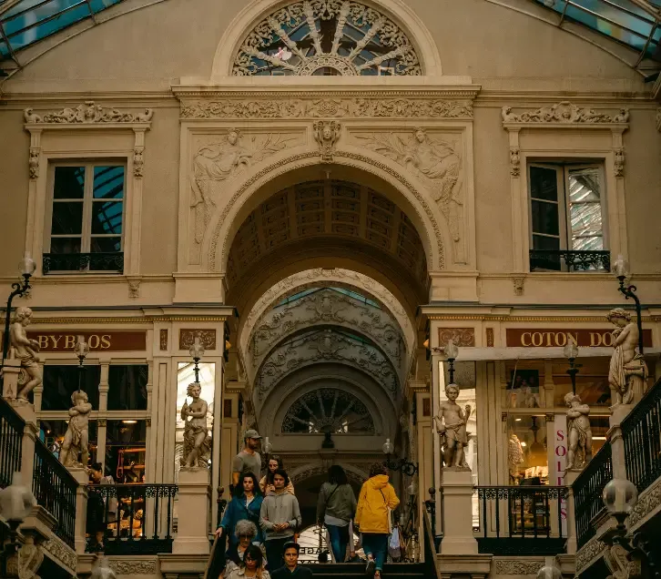 Escalier du passage pommeraye à Nantes