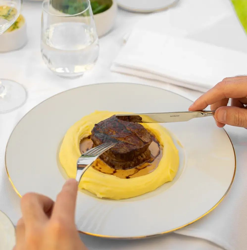 Plat de Boeuf avec la purée façon Joel Robuchon, à l'Attilio Vertou
