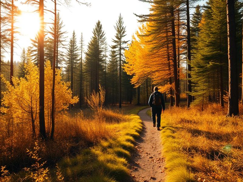 Vandring i vacker svensk natur
