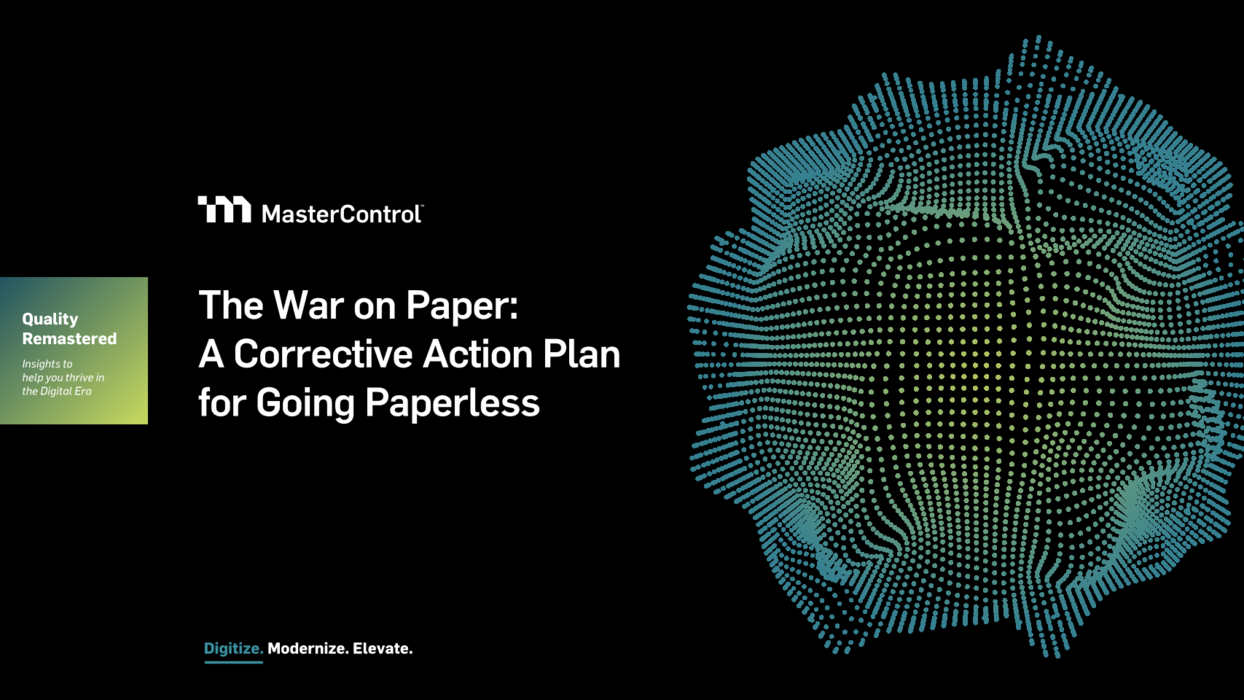 Cover Image of The War on Paper: A Corrective Action Plan for Going Paperless Document