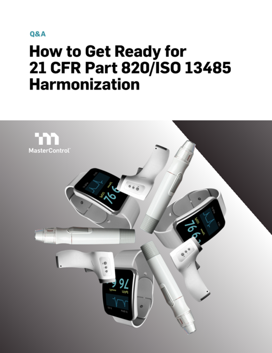 Cover Image of 21 CFR Part 820 – ISO 13485 Harmonization Document