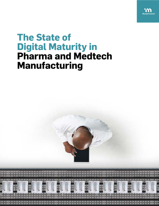 Cover Image of The State of  Digital Maturity in Pharma and Medtech Manufacturing Document