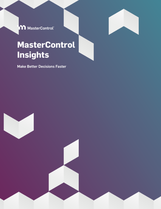 Cover Image of MasterControl Insights Overview Document