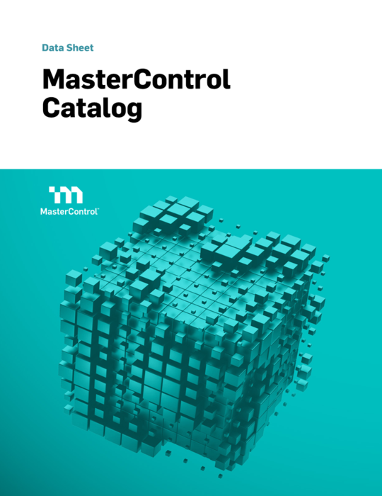Cover Image of MasterControl Catalog Document