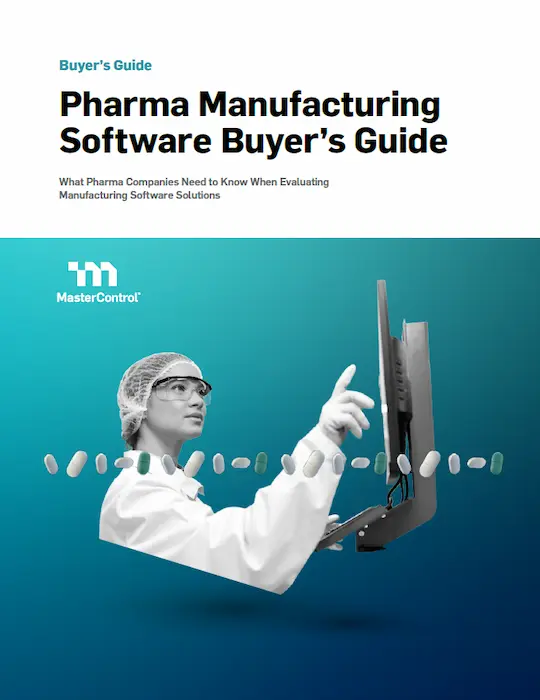 Cover Image of Pharma Manufacturing Software Buyer’s Guide Document