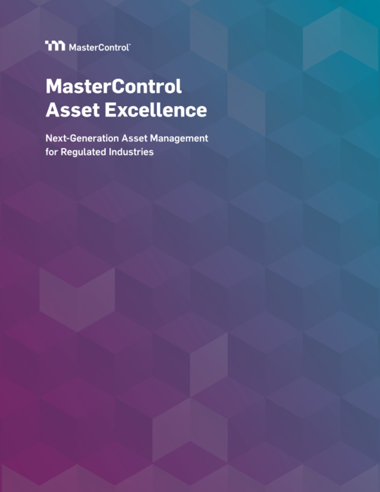 Cover Image of MasterControl Asset Excellence Document