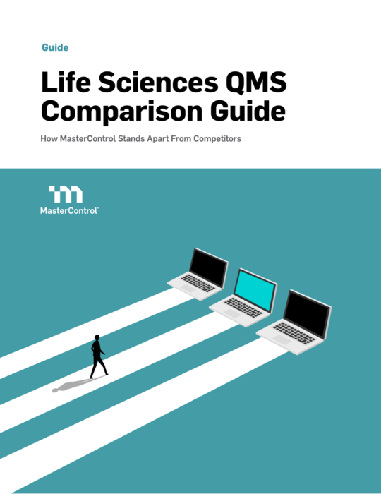 Cover Image of Life Sciences QMS Comparison Guide Document