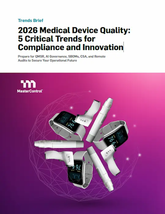 Cover Image of 2026 Medical Device Quality: 5 Critical Trends for Compliance and Innovation Document