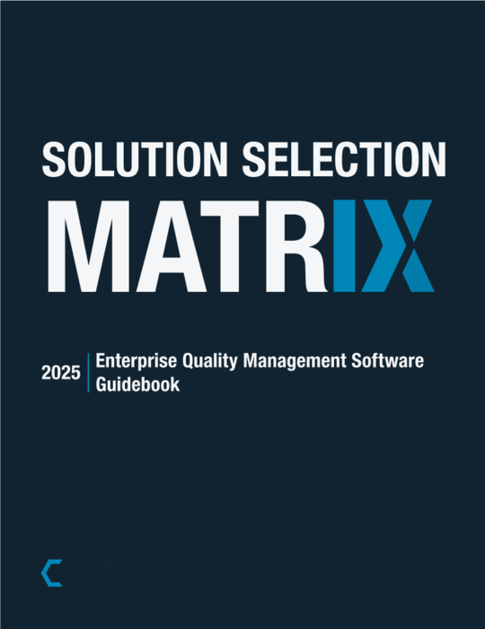 Cover Image of 2025 Enterprise Quality Management Software Guidebook Document