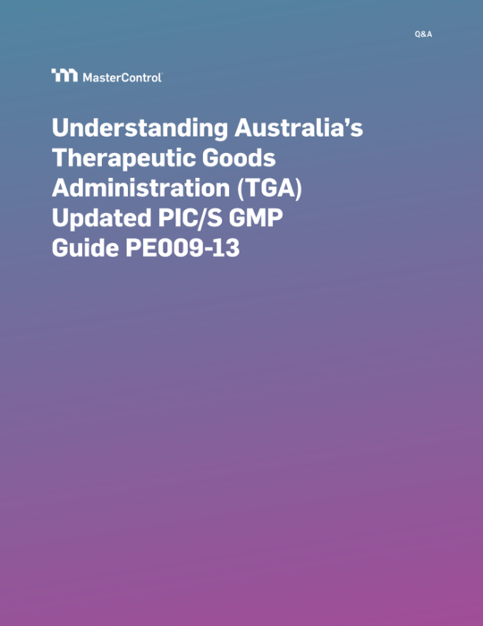 Cover Image of Understanding Australia’s Therapeutic Goods Administration (TGA) Updated PIC/S GMP Guide PE009-13 Document