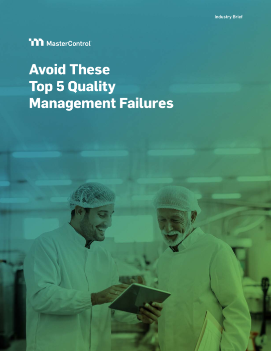 Cover Image of Avoid These Top 5 Quality Management Failures Document