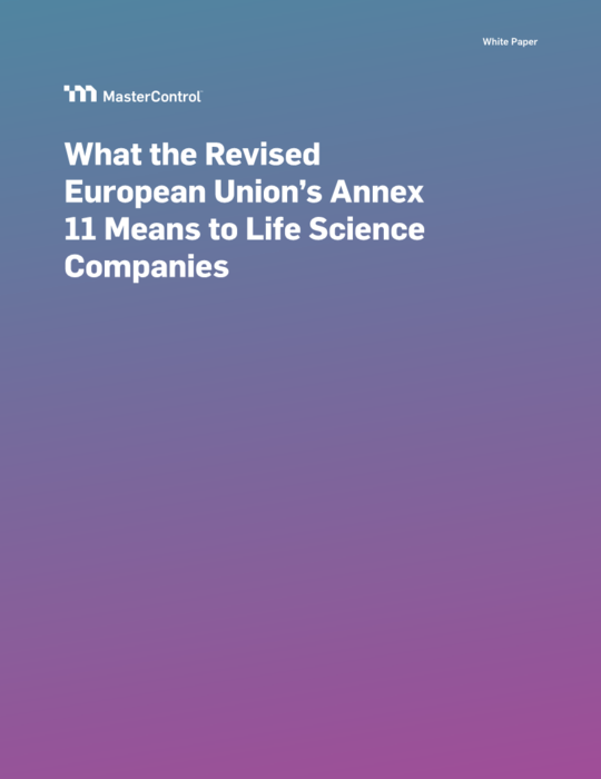 Cover Image of What the Revised European Union’s Annex 11 Means to Life Science Companies Document