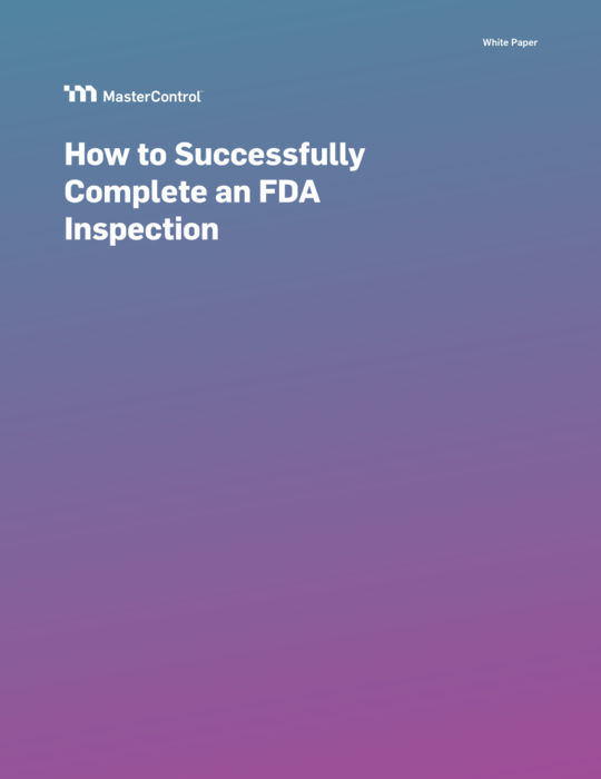 Cover Image of How to Successfully Complete an FDA Inspection Document