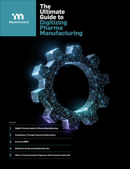 Cover Image of The Ultimate Guide to Digitizing Pharma Manufacturing Document
