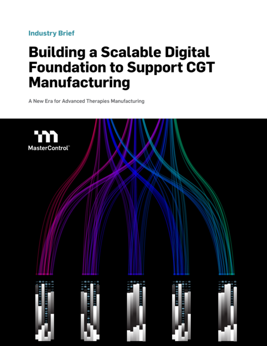 Cover Image of Building a Scalable Digital Foundation to Support CGT Manufacturing Document