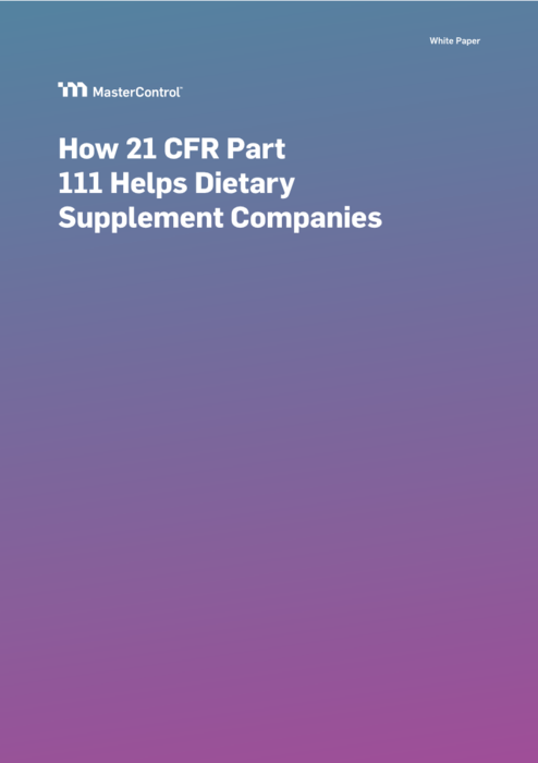 Cover Image of Dietary Supplement Companies Document