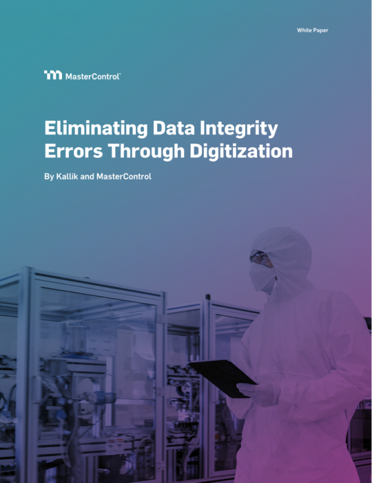 Cover Image of Eliminating Data Integrity Errors Through Digitization Document