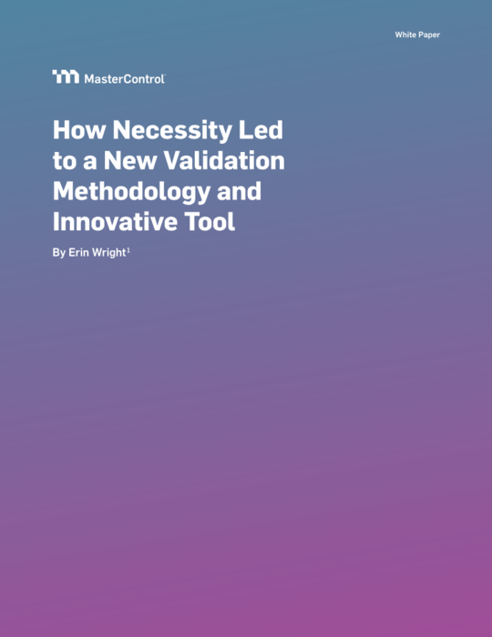 Cover Image of How Necessity Led to a New Validation Methodology and Innovative Tool Document