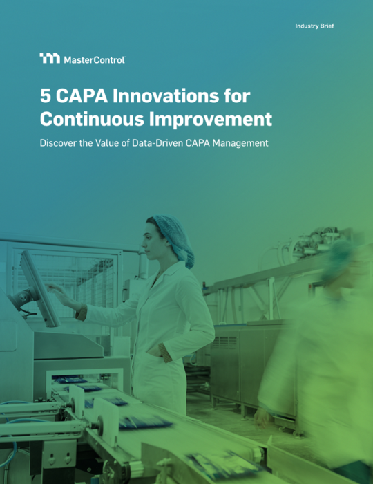 Cover Image of 5 CAPA Innovations for Continuous Improvement Document