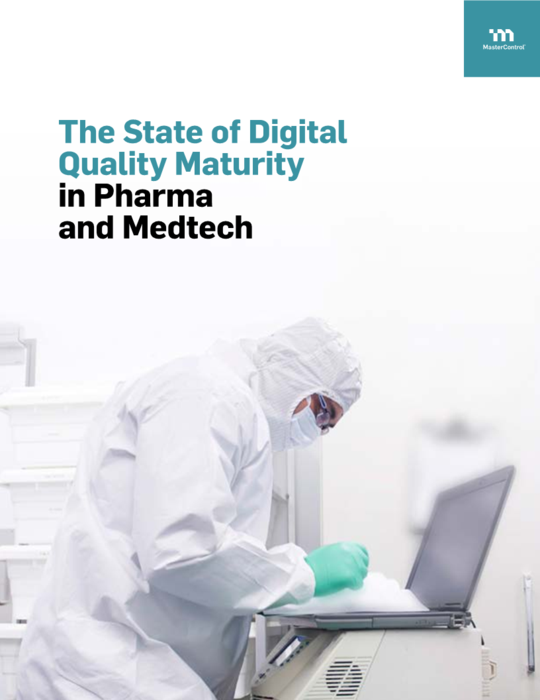 Cover Image of The State of Digital Quality Maturity in Pharma and Medtech Document