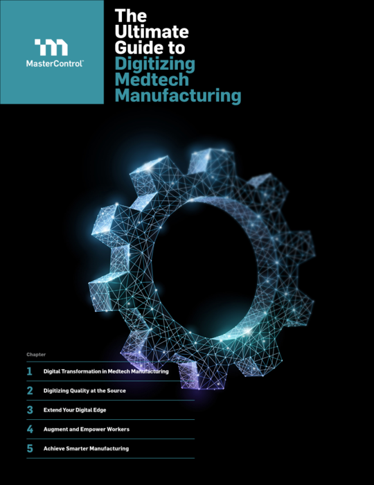 Cover Image of The Ultimate Guide to Digitizing Medtech Manufacturing Document