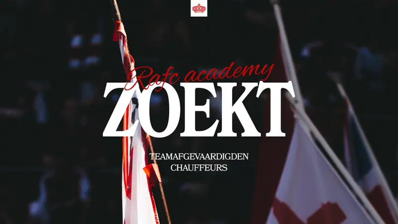 Teamafgevaardigden en chauffeurs gezocht voor RAFC Academy