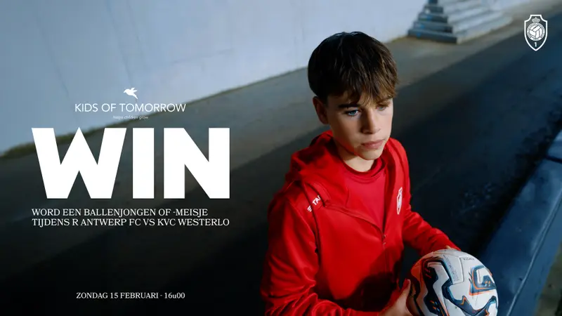 Word voor een wedstrijd ballenjongen of -meisje bij RAFC dankzij Kids of Tomorrow!