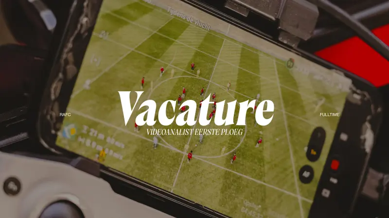 RAFC zoekt videoanalist voor eerste ploeg