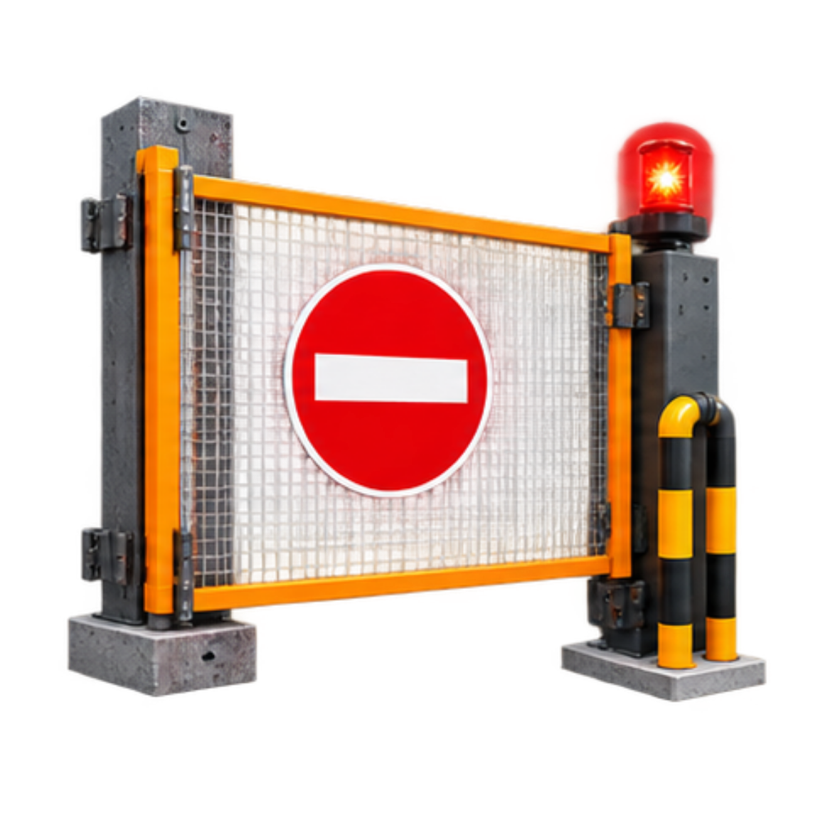 Icono de área restringida y control de acceso