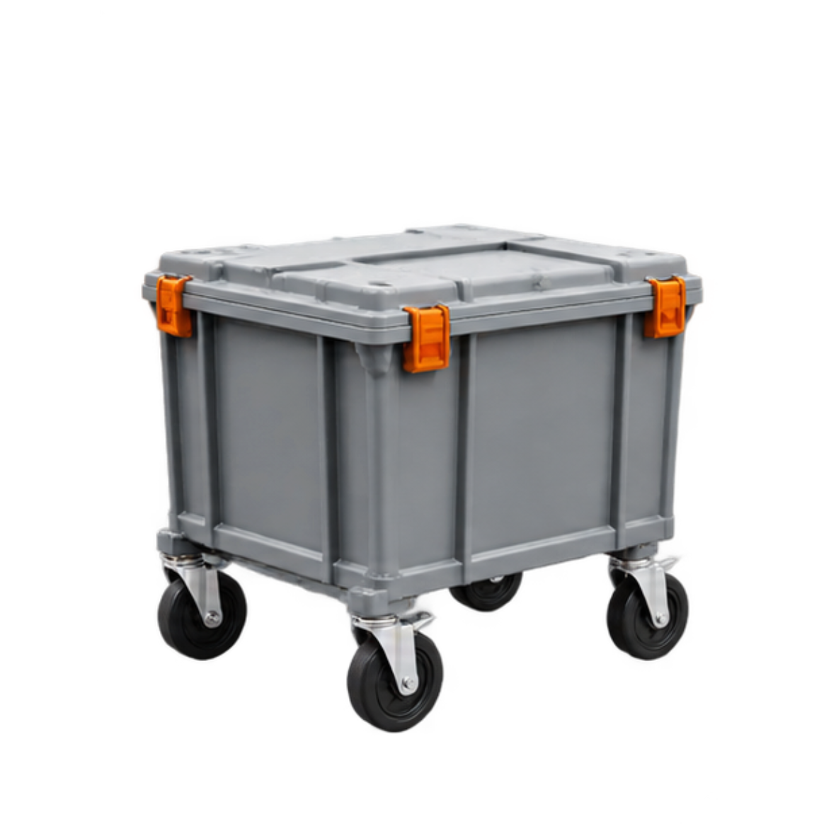 Icono de carro contenedor industrial con ruedas