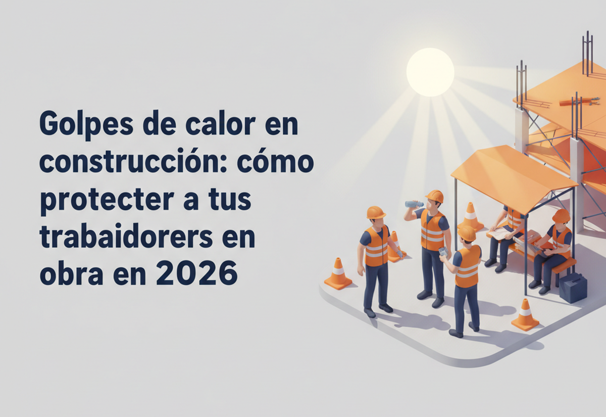 Golpes de calor en construcción cómo proteger a tus trabajadores en obra en 2026