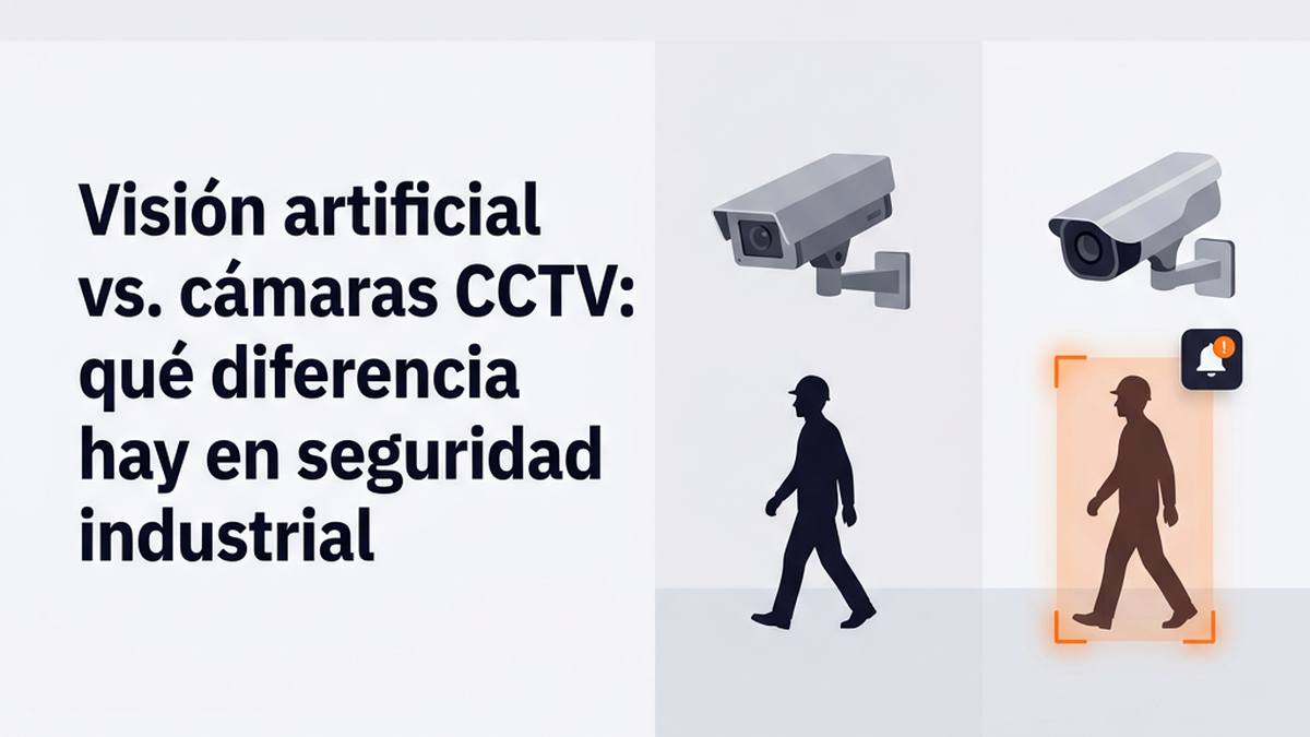 Visión artificial vs cámaras CCTV qué diferencia hay en seguridad industrial