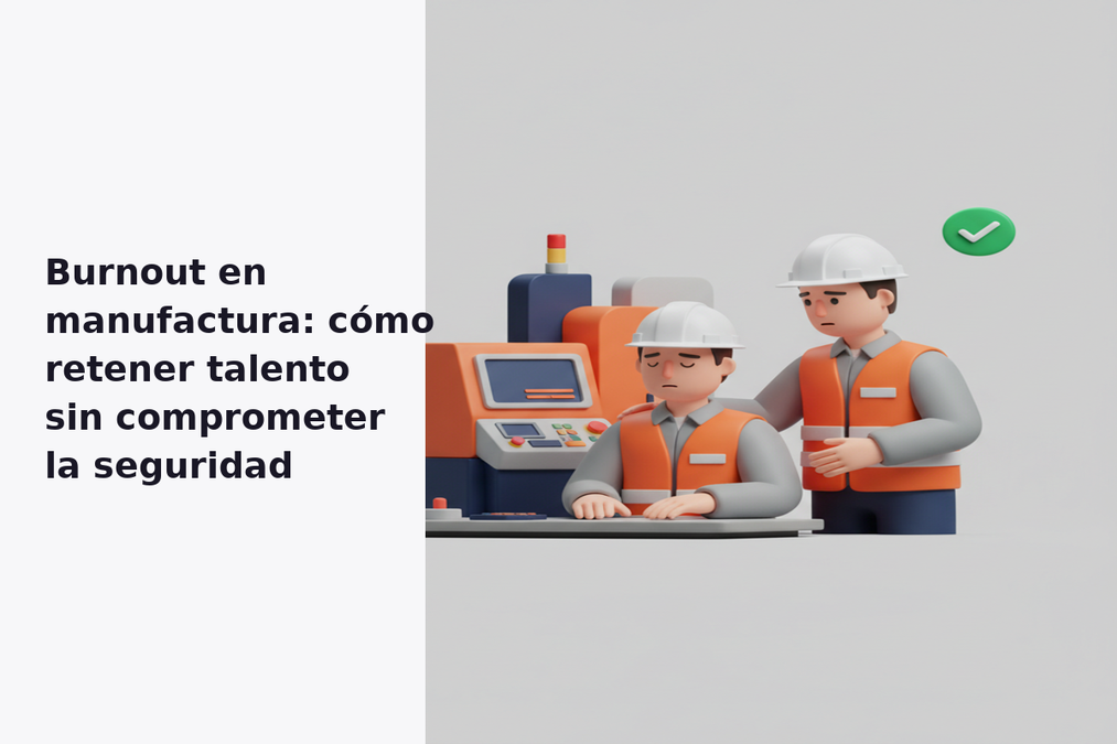 Burnout en manufactura: cómo retener talento sin comprometer la seguridad