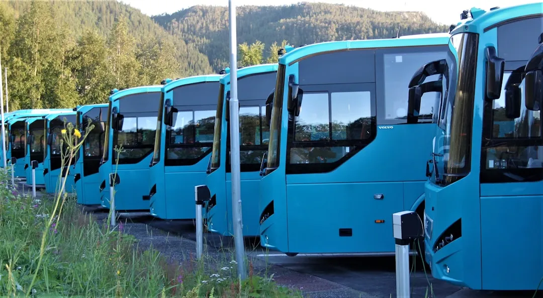 coach parking rural European destination infrastructure