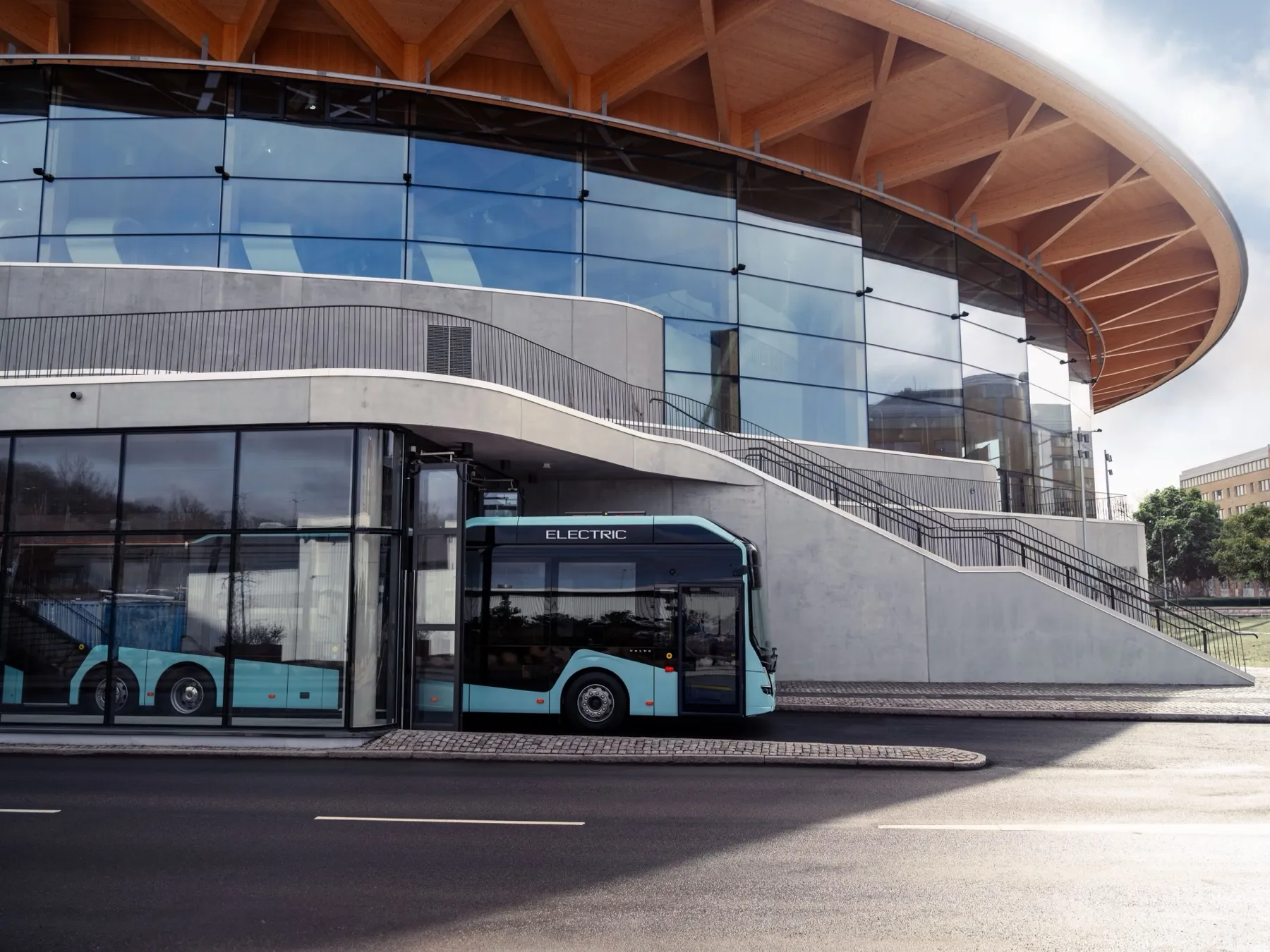 electric city bus european depot charging
