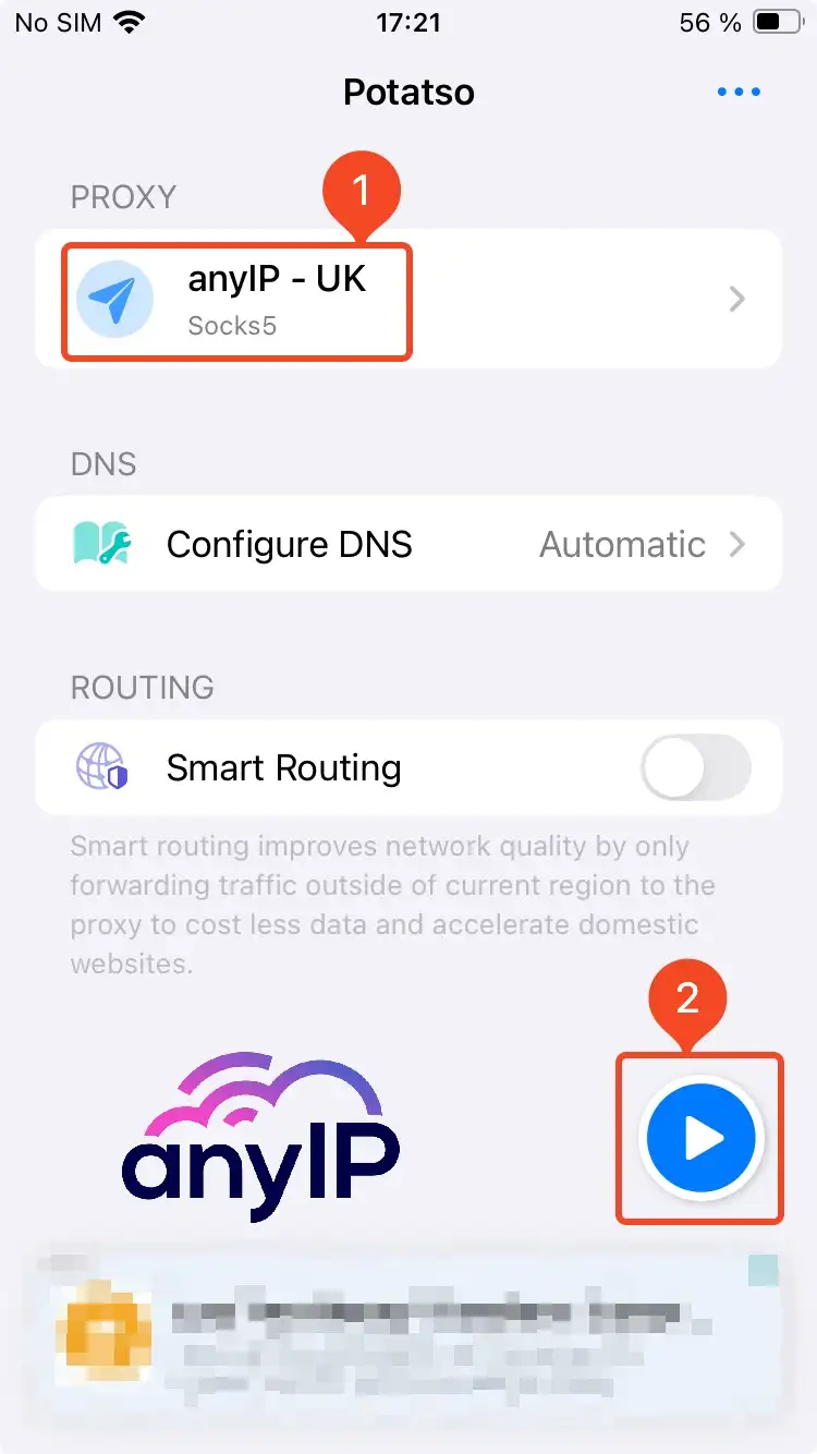 Potatso’s homepage and how to connect to a proxy