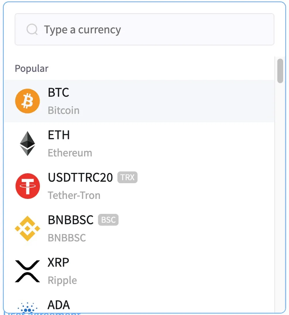 Select Your Preferred Token