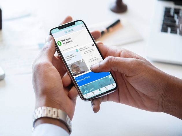 HealthNet Homecare patient portal app mock
