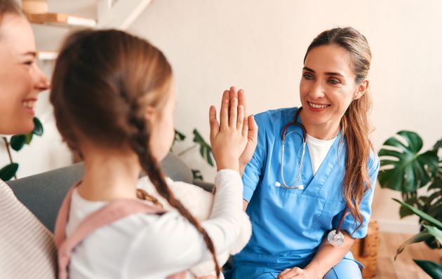 Family doctor came to the patient's home