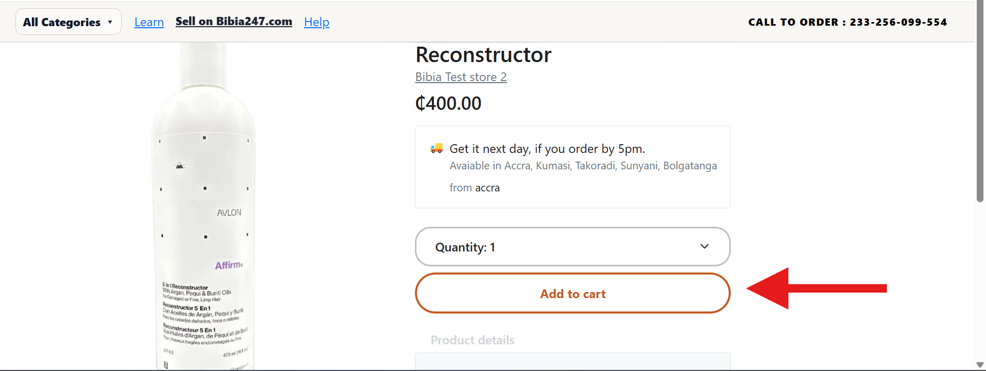 Online shopper adding items to a cart