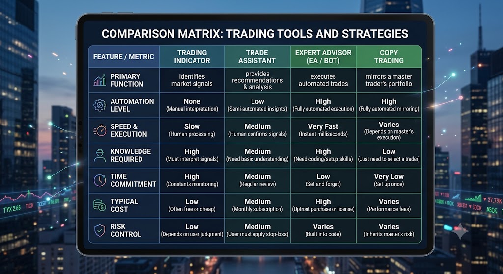 ea trading comparison matrix