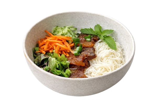 Bún chả – pork flank with rice noodles and herbs