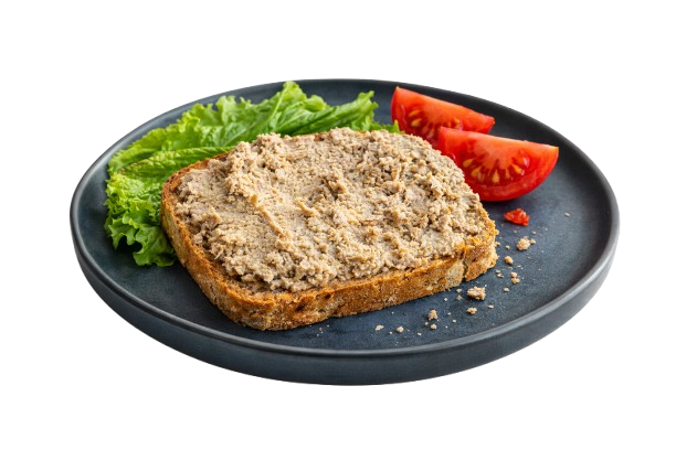 Delicate kidney spread on lard