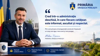 Ecranul vorbește pentru primărie. Non-stop.